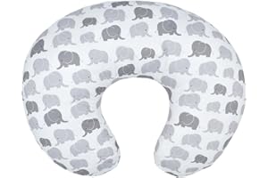KLWJFK Nursing Pillow and Positioner, Breastfeeding, Bottle Feeding, Baby Sitting Support with Removable Ultra Soft Minky Cover, Tummy Time Support for Baby Boys and Girls