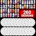 GotHobby 20 Airbrush Nail Stencil Sheets Design Art Paint Pages 1-20