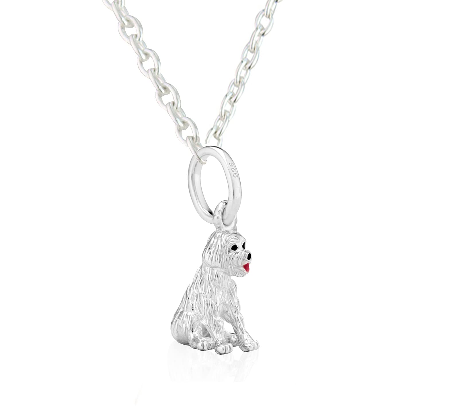 Gemma J Sterling Silver Doodle Dog Pendant