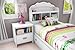 South Shore Tiara Bookcase Headboard, Twin, White