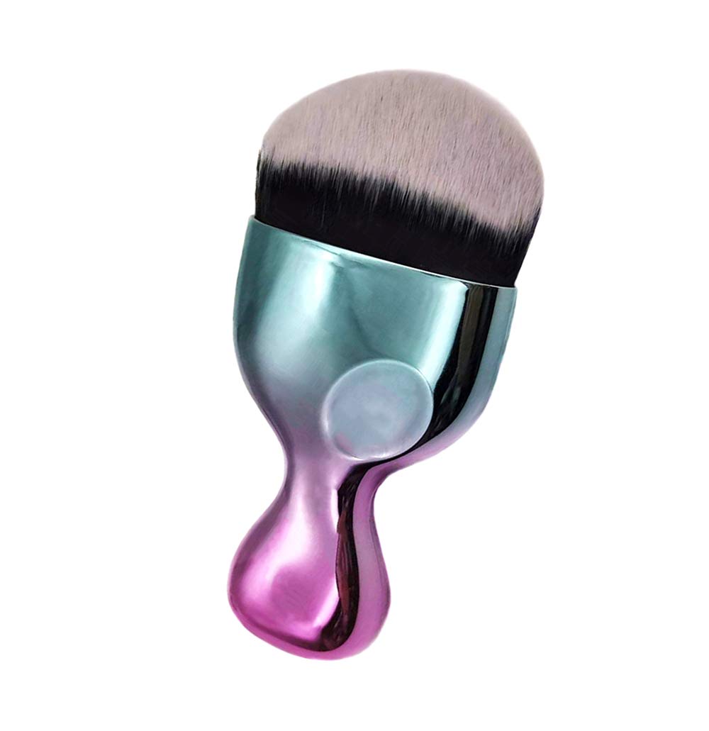 Angled Flat Foundation Brush High Density Face Body Kabuki Makeup Brush for Liquid Foundation Powder Cream Contour Buffing Stippling Blending: Beauty