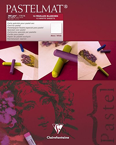 Pastelmat 12 Sheet Pad - White Sheets - 9"x12"