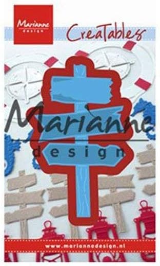Marianne Design 1 x Creatables Wooden Signpost Die, Blue, Small