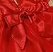 morecome Baby Flower Girls Princess Pageant Lace Dresses (6M, Red)