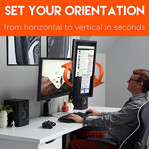 ECHOGEAR Premium Dual Monitor Stand Adjust Your Monitors to The