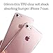 Onepicebest Floral Case Clear Design Thin TPU Bumper Soft Clear Slim Transparent Cover Shock Absorption Scratch Resistant Protective Case for Girl Apple iPhone 7 (Plumeria Rubra)