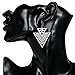 Happy Source Fashion Jewelry Double Triangle Earrings Hollow Dangle Earrings Silver Plated