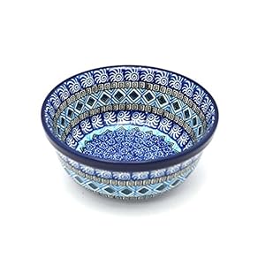 Polish Pottery Bowl – Soup and Salad – Aztec Sky