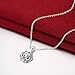 Gaosa Fashion 18 inches Zircon Silver Plated Necklace