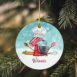 Personalized Baker Ornament Gift for Christmas 2025