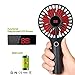 Skyreat Portable Mini Personal Battery Handheld Fan with LCD Dispaly Design,Rechargeable USB 2500mAh Battery Operated Hand Fan Strong Wind for Travel Home and Office