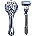Barbasol Ultra 6 Plus Men's Razor with 2 Razor Blade Refills (1 Handle + 2 Cartridges), Mens Razors/Blades
