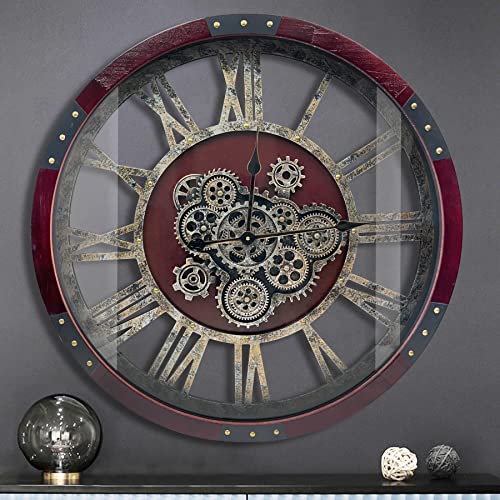 DORBOKER Original Moving Gears Wall Clock