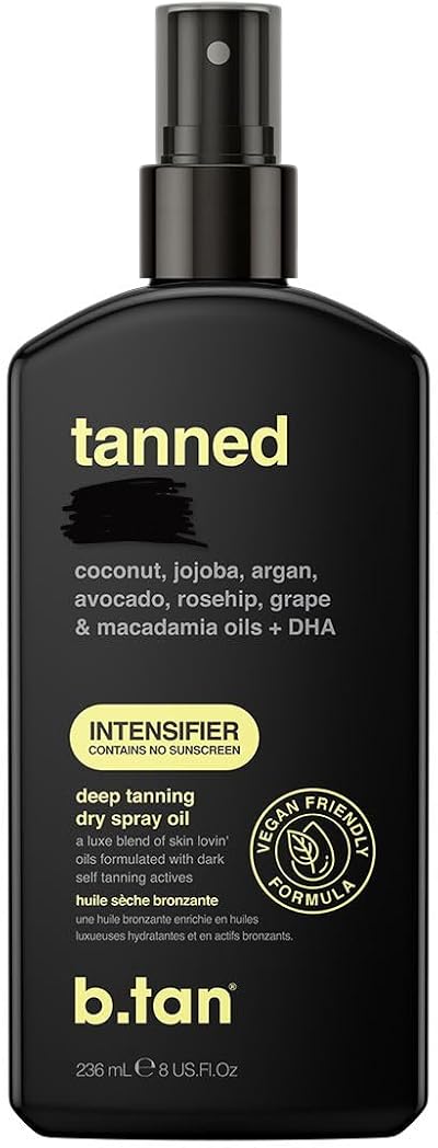 B.Tan Best Tanning Oil Get Tanned Intensifier Dry Spray 236ml