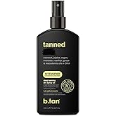 b.tan 0 SPF Tanning Oil - Tanned AF Intensifier Dry Spray, Sun Tan Bronzer | Fast, Ultra Dark Dry Oil, Outdoor Use, Suntan Browning &amp; DHA Self Tanner Actives, Hydrating Bronze Glow, Beach Essentials
