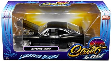 NEW 1:24 W/B JADA TOYS MiJo EXCLUSIVES COLLECTION - STREET LOW: LOWRIDER SERIES - BLACK 1967 CHEVROLET IMPALA Diecast Model Car By Jada Toys