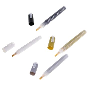 Buy Pack Of 4 Gold Silver White Black Acrylic Paint Marker Pen Art Permanent Paint Pens Markers Set Online At Low Prices In India Amazon In