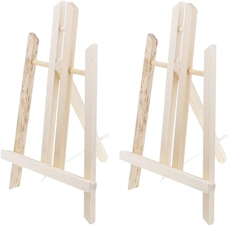 Baoblaze 2pcs Chevalet Peinture Chevalet De Table Pliable Pour Peinture D Artiste 30 X 16 5 Cm Amazon Fr Cuisine Maison