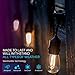 Monond PDTXCLS 48 FT LED Weatherproof Outdoor String Lights by Proxy Lighting - 15 Hanging Sockets - Perfect Patio Bistro Lights - 2 Watt Dimmable LED Bulbs Included