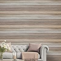 Wall Mural Wood Removable Self-Adhesive Wallpaper Wall Decoration for Bedroom Living Room - 66x96 inches