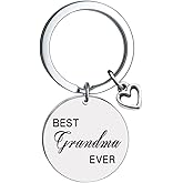 Xiyantiji Mothers Day Gifts for Grandma Grandmother Keychains for Women, Grandma Grandmother Birthday Christmas Gifts from Granddaughter Grandson - Best Grandma Ever keyring