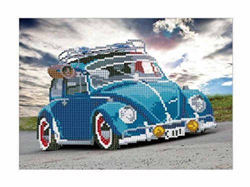 Yeefant Car Realistic Modern Art Embroidery Paintings No Fading 5D Canvas Rhinestone Pasted DIY Diamond Cross Stitch Home Wall Decor for Bedroom Living Room,12x16 Inches