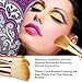 UNIMEIX 11 Pieces Makeup brushes Set Pro Synthetic Makeup Brush Contour Foundation Blending Eyeliner Eyeshadow Sponge Cosmetic Kits (Gold)