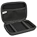 BIRUGEAR Hard Shell Carrying Pouch Case for Western Digital My Passport 500GB, 1TB, 2TB, 3TB - More Portable External Hard Drives and 5inch GPS - Black