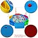 Electronic Fishing Game Toy with Rods Pole Rotating Board Musical Fish Water Table Toys Fine Motor Skills Development Brain Teaser Kids Indoor Activities Birthday Gift for Toddlers 3 4 5 6 Years Old