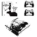 Vanknight PS4 Slim Console Dualshock Controllers Skin Set Vinyl Decal Sticker for Playstation 4 Slim Console
