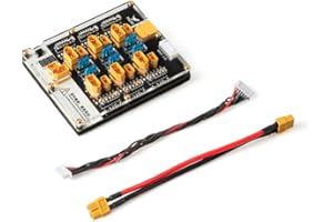 HGLRC Thor 6 Port Lipo Battery Balance Charger Board Pro 40A XT60 XT30 Plug 2-6S Integrated with Lipo Discharger for IMAX B6 ISDT Q6 Nano HOTA D6 Pro P6