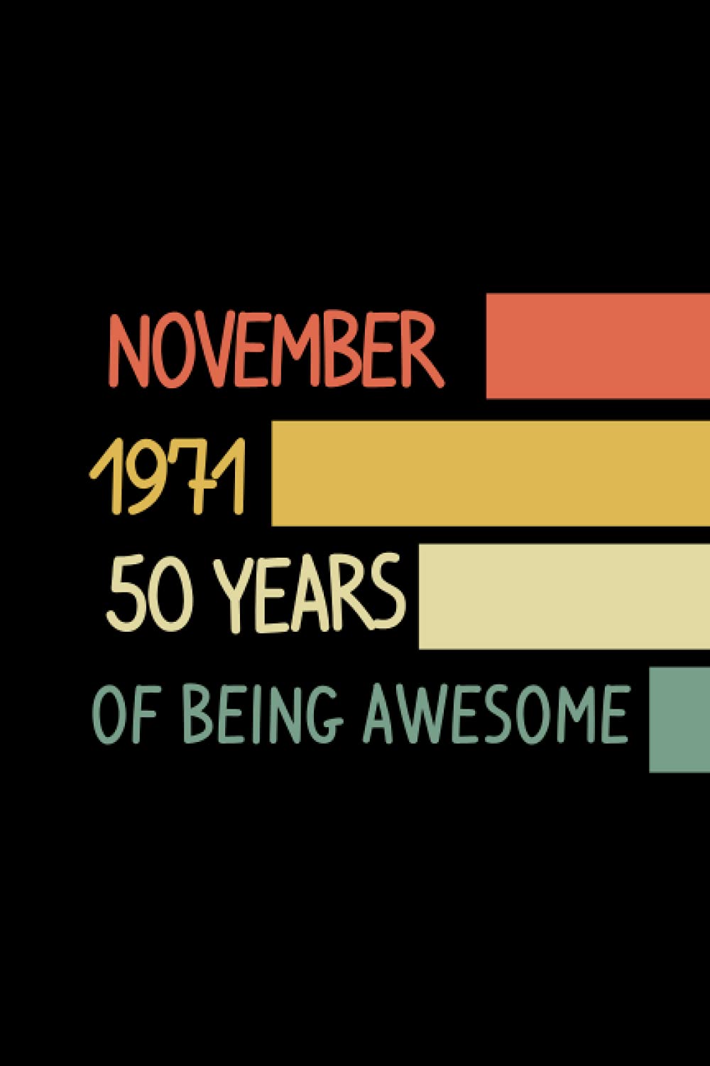 50th birthday vintage notebook 