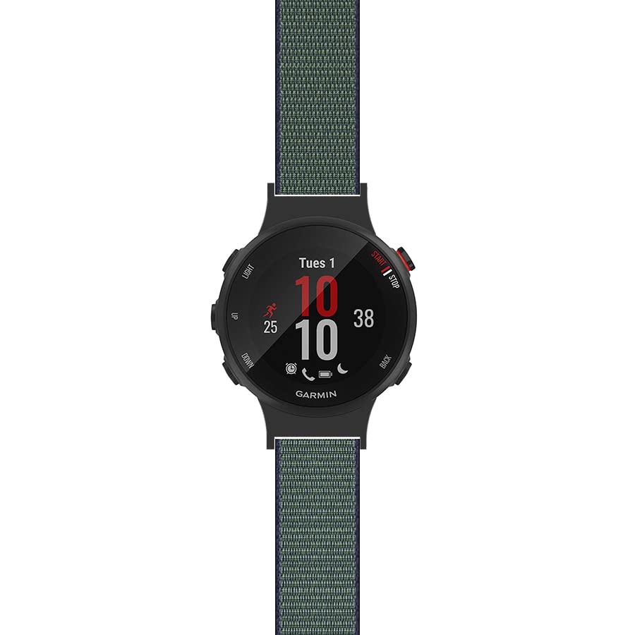 C2D JOY Compatible with forerunner 45/45S watch strap Sport Mesh Nylon replacement Strap - 23# (M)