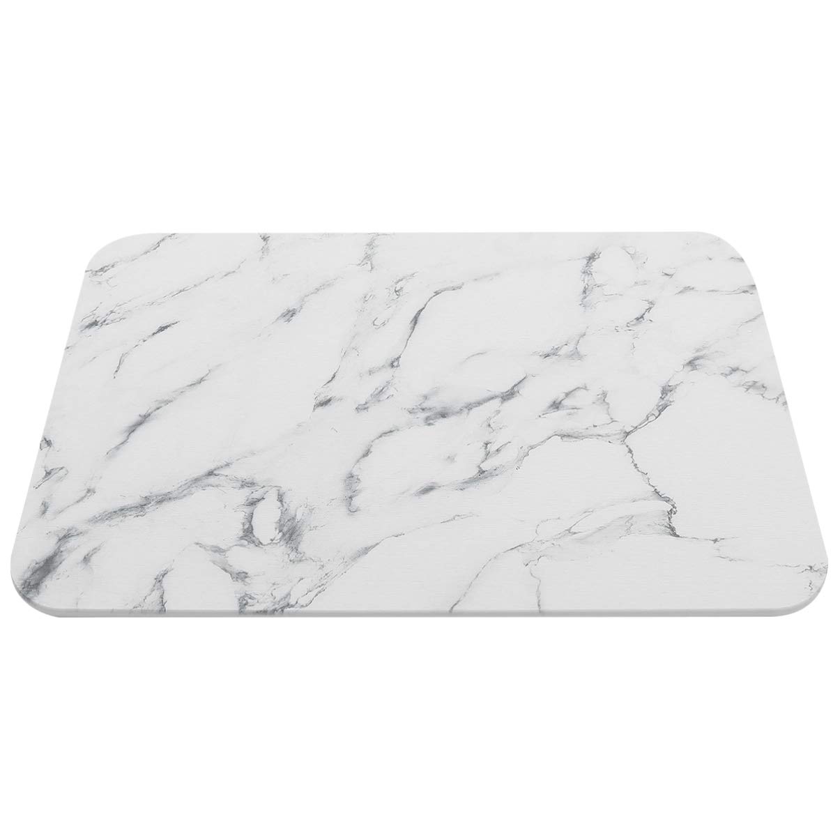 Cabilock Diatomite Bath Mat Marble Pattern Absorbent Fast Drying Floor Mat Waterproof Nonslip Cushion Rug For Home Bathroom Kitchen Bedroom Indoor 39x60cm