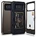 TORU CX PRO Compatible with Samsung Galaxy S8 Plus Case - Protective Dual Layer Wallet with Hidden Card Holder + ID Card Slot Hard Cover & Mirror - Gunmetal