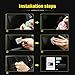 Voodonala 7 inch Screen Protector Film Media Center Navigation Touch for 2018 Jeep JL Wrangler Chrysler Pacifica (2 PCS)