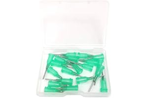 SANANTS 20 Pack - 18 Ga 1/2 Inch Blunt Tip Dispensing Needle with Luer Lock,Green