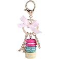 Hilitand Key Ring Cute Alloy Macaron Eiffel Tower Keychain Keyring Accessory for Bag Pendant Decoration
