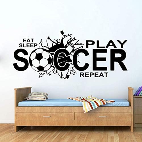 Rfokun Pegatinas de Pared con Citas de fútbol Modernas, habitación de