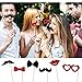 58 PCS Christmas Photo Booth Props Kit, Xmas Selfie Props for Adults Kids Christmas Theme Party Supplies