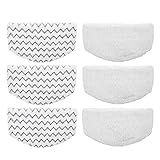 Aunifun 6 Pcs Washable Steam Mop Pads Replacement for Bissell Powerfresh 1940 Series, 1544A, 2075A, 1440, 1940W, 19404, 1806, 1940A, 5938, 19408, 1940Q