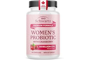Womens Probiotic with Cranberry | 50 Billion CFU for Gut Health, Bloating Relief & Digestive Support | With Cranberry for Vag