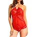 SUNNOW Women's Sexy Lingerie One Piece Lace Babydoll Sexy Nightdress