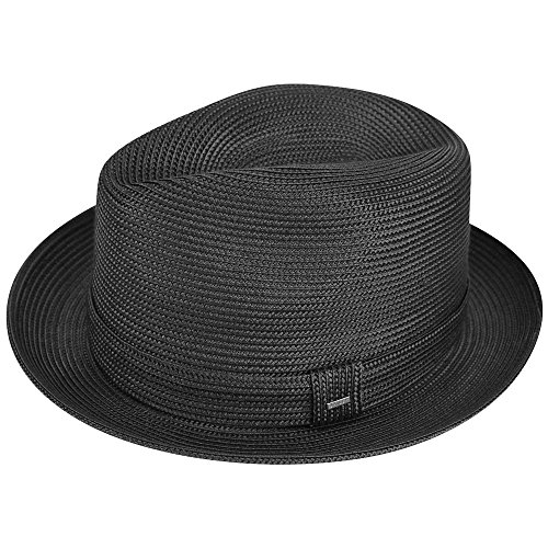 Bailey of Hollywood Men's Tate Fedora, Black, Small