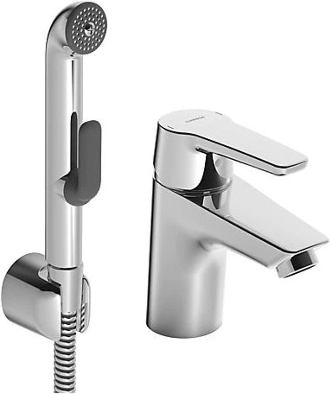 Hansa 51462293 Single-Lever Sink Tap DN15 Hansapolo | Function Shower, Cascade Aerator, Automatic Shower/Shower Hose 1,600 mm