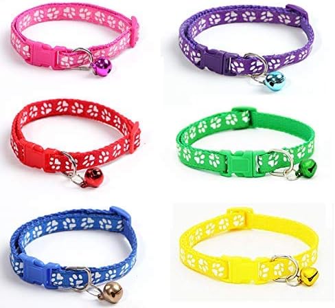 Cat Collar Adjustable cat Collar with Bell Cat and Other Small Pets .