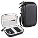 Canboc Hard Drive Carrying Case for Western Digital Elements WD My Passport Canvio Basics Seagate Backup Plus Slim 1TB 2TB 3TB 4TB, External Hard Drive Case, Mesh Bag fits USB Cable, Black
