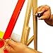 US Art Supply Flip-Over Children's Paint and Drawing Artist Easel with Child's Chalkboard, Dry Erase Board, 3 Large Storage Bins, Paper Roll, Chalk, Chalkboard Eraser and 5 No-Drip Paint Cups