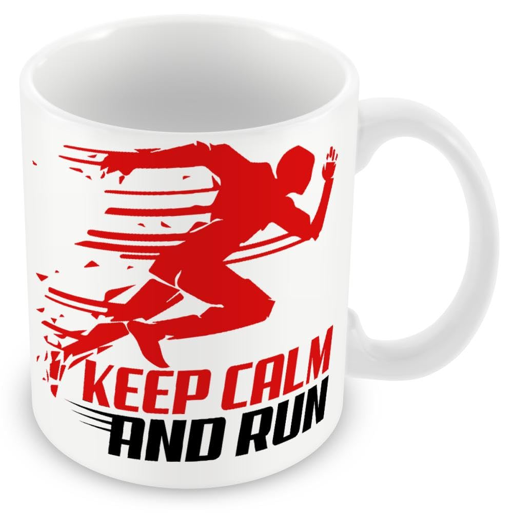 Mug Gift for Runner/Running Enthusiast - Keep Calm and Run