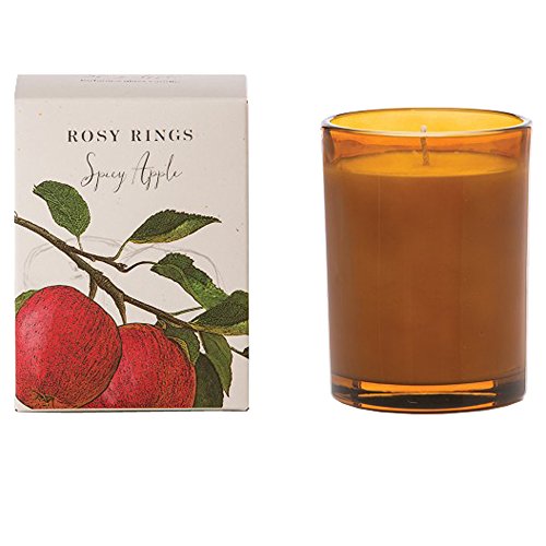 Rosy Rings Botanica Glass Candle, Spicy Apple